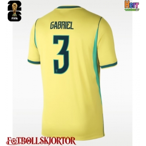 Brasilien Gabriel Magalhaes #3 Hemmatröja VM 2026 Kortärmad